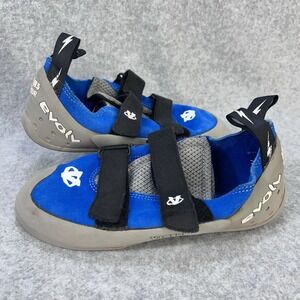 Evolv Trax Rock Climbing Shoes Mens US 7.5 EUR 40.5 Blue Hook & Loop
